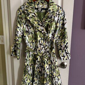 Vertigo Paris Printed Trench Coat